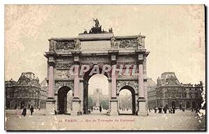 Paris Carte Postale Ancienne Arc de triomphe du Carrousel
