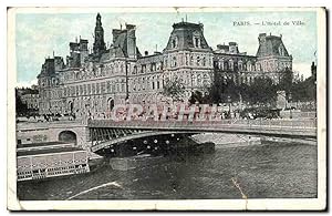 Paris Carte Postale Ancienne Hôtel de ville