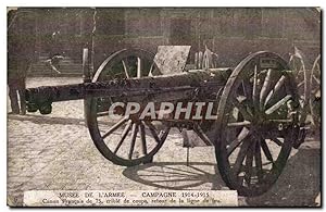 Paris Carte Postale Ancienne Musee de l'armee CAmpagne 1914 1915 Canon français (militaria)