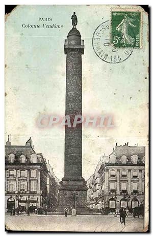 Paris - 1 - Colonne Vendome Carte Postale Ancienne