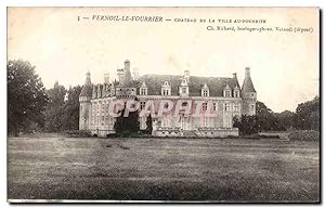 Vernoil le Fourrier Carte Postale Ancienne Château de la ville au Fourier