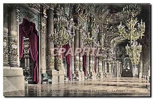 Paris Carte Postale Ancienne Théâtre National de l'opera le grand foyer