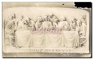 Arts - Bas Relief - The Last Supper Carte Postale Ancienne