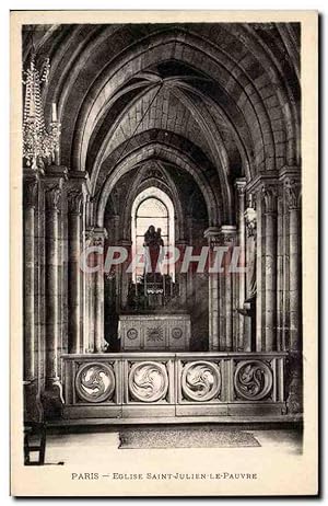 Paris - 5 - Eglise Saint Julien le Pauvre - Carte Postale Ancienne
