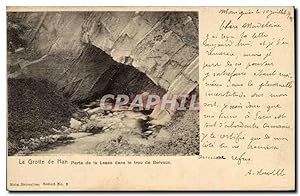 Carte Postale Ancienne Belgique La grotte de Han Perte de la lesse dans le trou de Belvaux