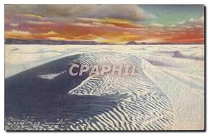 Carte Postale Ancienne Evening shadows on the great White Sands a National Monument near Alamogor...
