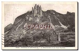 Carte Postale Ancienne Environs de Grenoble Le Moucherotte et les trois pucelles
