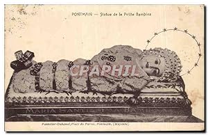 Pontmain - Statue de la Petite Bambina - Carte Postale Ancienne