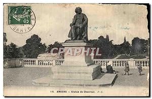Carte Postale Ancienne Angers Statue de Chevreul