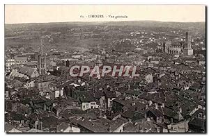 Limoges - vue générale - Carte Postale Ancienne