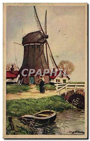 Nederland - Holland - Pays Bas - moulin - windmill - windmolen - Carte Postale Ancienne