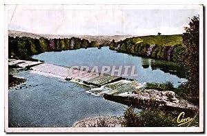 Carte Postale Ancienne Brioude Le barrage de la Bageasse sur l'Allier ou se peche le saumon