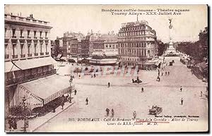 Bordeaux - Théâtre Square - Tourny Alleys - XXX Juillet Ave - Carte Postale Ancienne