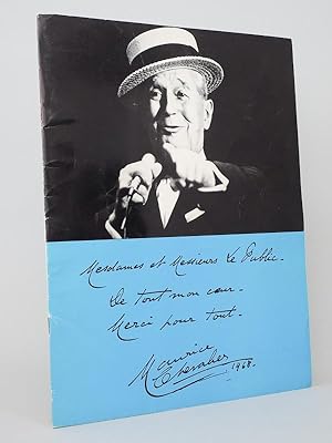 Maurice Chevalier " 80 berges " [ plaquette du spectacle au Théâtre des Champs-Elysées, concluant...