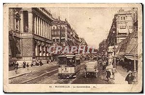 Marseille - La Cannebiere - Carte Postale Ancienne