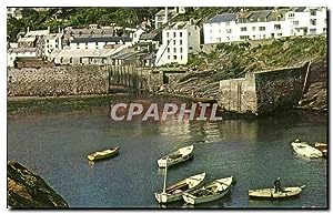 Carte Postale Ancienne Outer Harbour Polperro Poiperro a Picturesque fishing resart located by road