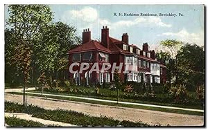 Carte Postale Ancienne R H Harbison Residence Sewickley Pa