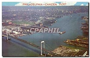 Carte Postale Ancienne Philadelpha Camden Port