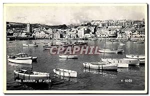Carte Postale Ancienne The Harbour St Ives