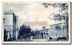 Carte Postale Ancienne Algerie Boghari (Algerie) - Rue Centrale et les Ecoles