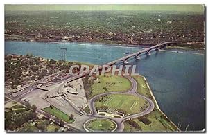 Carte Postale Ancienne Aerial View Of The World Famed Peace Bridge