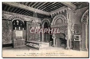 Carte Postale Ancienne Angers Musee de l'Ancien Eveche salle du l'Etage tapisseries du xvi A P An...