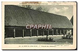 Carte Postale Ancienne Exposition coloniale internationale de Paris 1931 Le jardin du congo belge...
