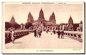 Carte Postale Ancienne -Exposition Coloniale Internationale - Paris 1931 Temple d'Angkor- Vat