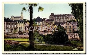 Carte Postale Ancienne Cholet Le College Ste Marie I'Eglise prise des Jardins