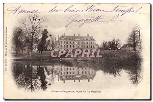Carte Postale Ancienne Château de magnanne façade est la mayenne