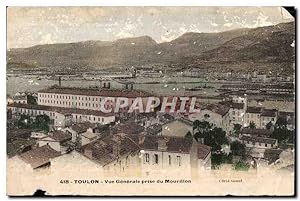 Carte Postale Ancienne Toulon vue générale prise du Mourillon