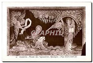 Carte Postale Ancienne Angers Musee des Tapisseries Apocalypse L'Anges dictant a saint Jean
