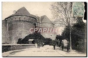Brest - Entrée du Château - Carte Postale Ancienne