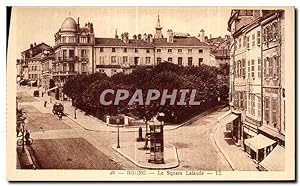 Carte Postale Ancienne Bourg le square Lalande
