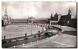 Carte Postale Ancienne Sevilla Plaza de Espana Vista Général