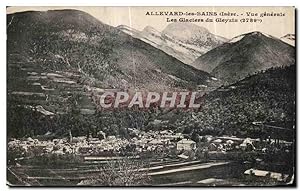 Carte Postale Ancienne Allevard les Bains (Iseve vue générale Les Glaciers du Gleyzin)