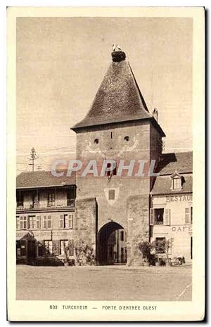 Carte Postale Ancienne Turckheim Porte D'Entrée Ouest