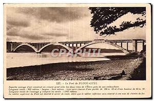 Carte Postale Ancienne Le Pont de Plougastel Superbe ouvrage d'art