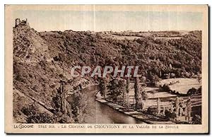 Carte Postale Ancienne Le Château de Chouvigny et la vallée de la Sioule