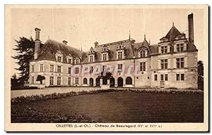 Carte Postale Ancienne Cellettes Château de Beauregard