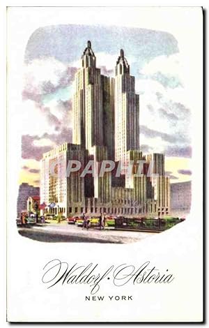 Carte Postale Ancienne New York Waldorf Astoria