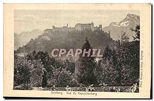 Carte Postale Ancienne Salzburg vue du Kapuzinerberg