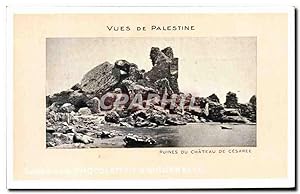 Carte Postale Ancienne vues De Palestine Ruines Du Château De Cesaree