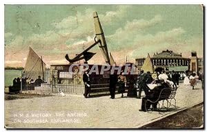 Carte Postale Ancienne Victory THe Anchor On Southsea esplanade