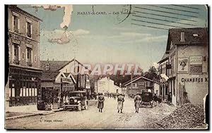 Carte Postale Ancienne Mailly le Camp Cafe Terminus Militaria