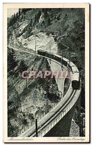 Carte Postale Ancienne Mariazeîlerbahn Partie bei Annaberg Train