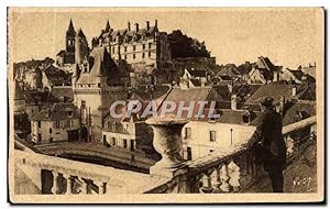 Carte Postale Ancienne Loches Le Château Royal et la Porte des Cordeliers