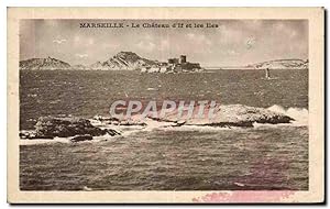 Carte Postale Ancienne Marseille Le Château d'If et les îles