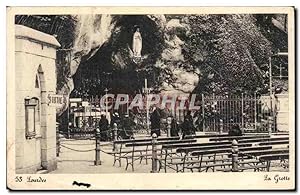 Carte Postale Ancienne Lourdes La grotte