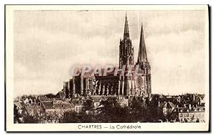 Carte Postale Ancienne Chartres La Cathédrale
